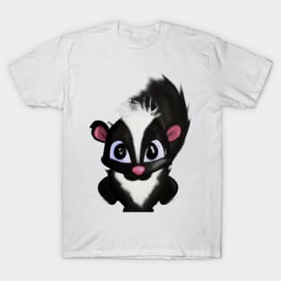 Cute Skunk Drawing T-Shirt